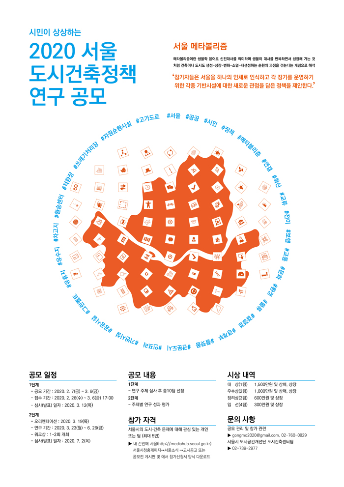 [ 공모전]시민이 상상하는 2020 서울 도시건축정책 연구 공모
